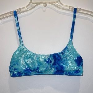 Frankies Bikinis Aqua Tie Dye Liam Top